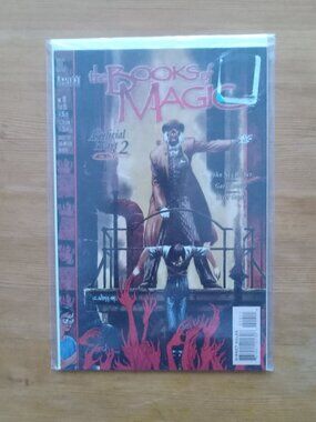 Pair of Books of Magic comic books in protective sleeves